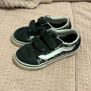 Toddler girl floral vans size 9